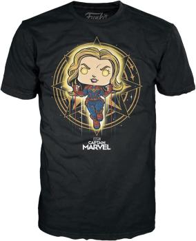 FUNKO POP! - MARVEL - Captain Marvel Captain Marvel #427 Diamond Collection Edition mit Tee Größe L